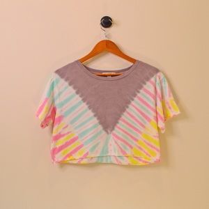Tie dye billabong crop top
